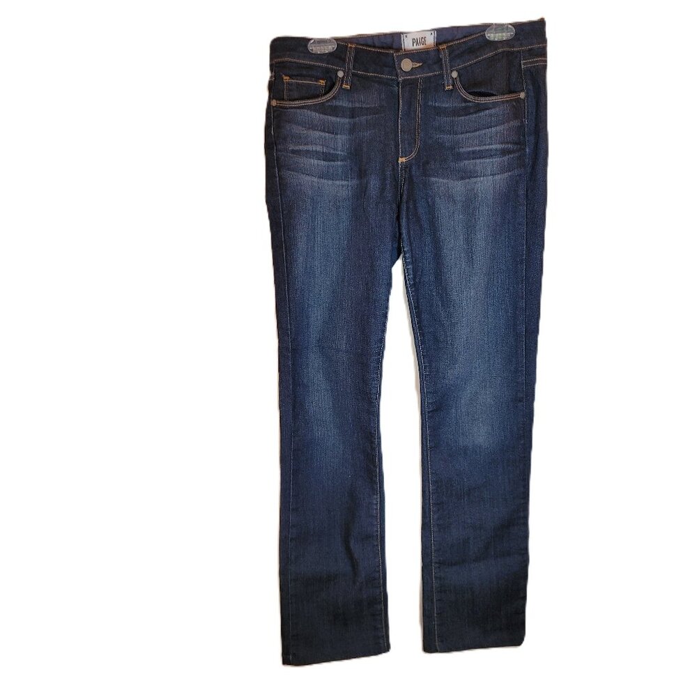 Paige Skyline Straight Dark Wash Jeans Size 31